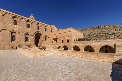 Artuklu, Mardin / Turkey, 2018年6月10日。马汀的德鲁扎法修道和叙利亚