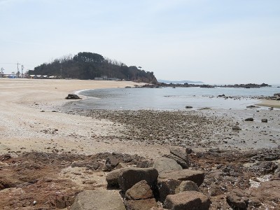 海滩上的概念,韩