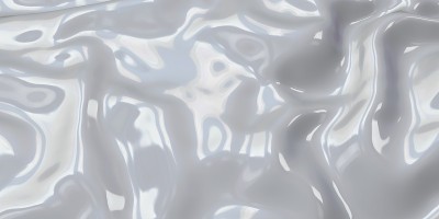 白色塑料皱皱硅胶片皱皱背景缺口橡胶片3D插图