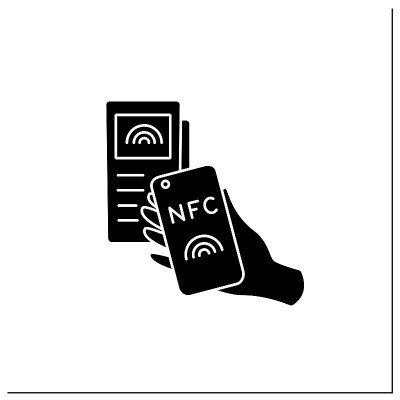 NFC技术的字形图标