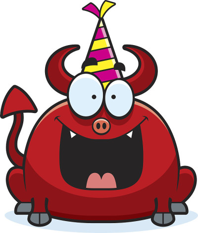 卡通魔鬼生日派对