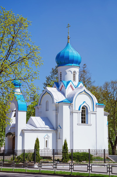白色Ortodox教堂