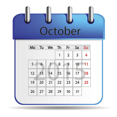 10月日历