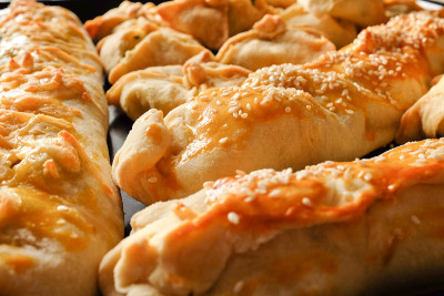 新鲜的自制馅派(乌克兰pirozhki, pirogi)