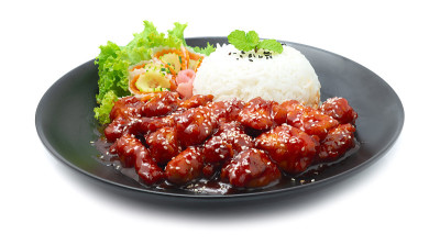 大江寺鸡香辣酱芝麻饭传统韩国美食
