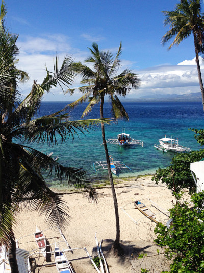 美丽的阿波岛海滩，靠近Dumaguete，内格罗东方，菲律宾