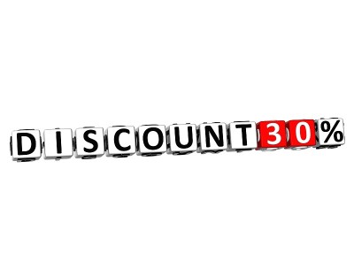 3D折扣30%按钮点击这里块文本