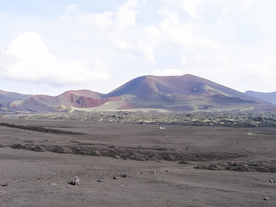 堪察加的风景，山脉和火山。