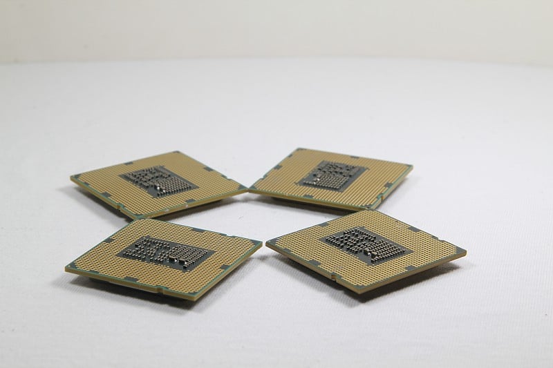 Intel cpu for pc computer and notebook close up ma