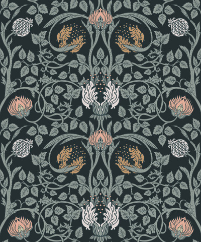 Floral vintage seamless pattern for retro wallpape