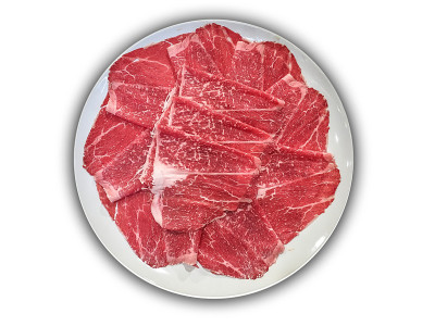 孤立的和牛A5大理石牛肉与白色背景