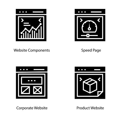 Web Design Glyph Icons