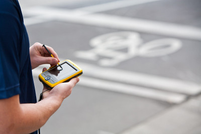 使用手持GPS