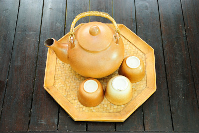 中国传统茶壶套。