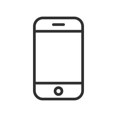 细线宽屏手机智能手机图标