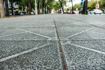 人行道人行道和街道道路上的图案