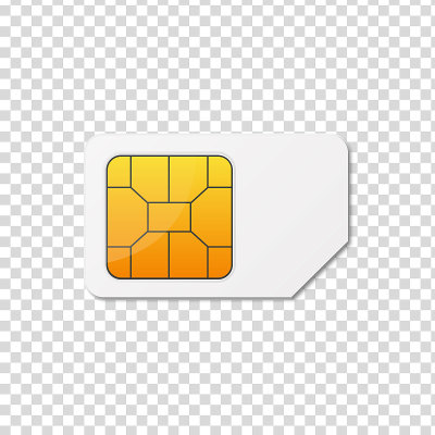Sim卡。矢量插图。