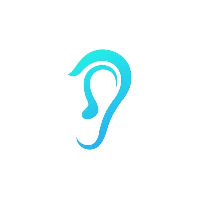 听图标插图模板矢量