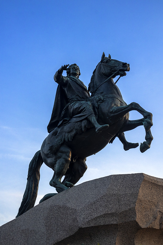 St. Petersburg, Russia. Statue of the first Russia