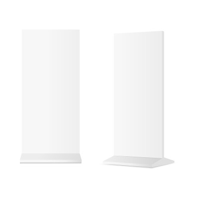 Outdoor advertising stand banner shield display or