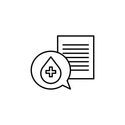 聊天，献血线图标。符号和符号可以用于网页，标志，手机应用程序，UI，用户体验