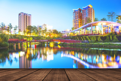 台湾台中美丽的城市景观