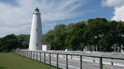 历史Ocracoke灯塔