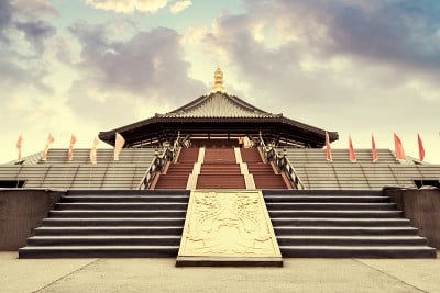 明堂是唐代的一座古建筑，古时候是祭祀的场所。洛阳,中国
