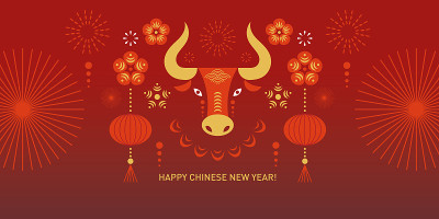 Chinese Happy New Year 2021. Chinese Year of the o