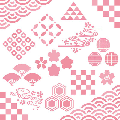 一套樱花插图。