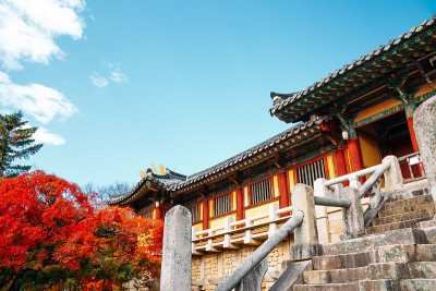 秋日庆州佛国寺