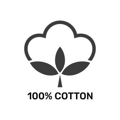 100%棉网黑色图标设计。天然纤维的迹象。矢量插图。每股收益10