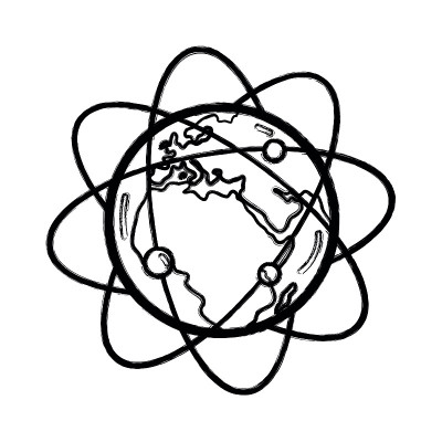 图地球静止轨道围绕地球行星