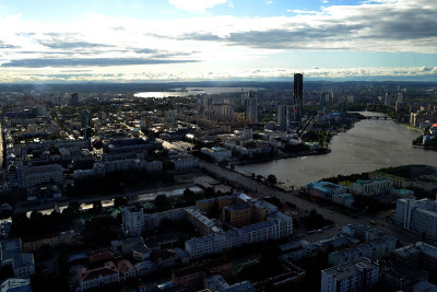 叶卡特琳堡的城市。全景