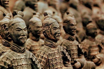 中国西安的兵马俑
