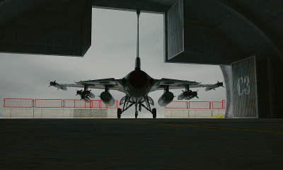F - 16，美国军用战斗机。三维渲染
