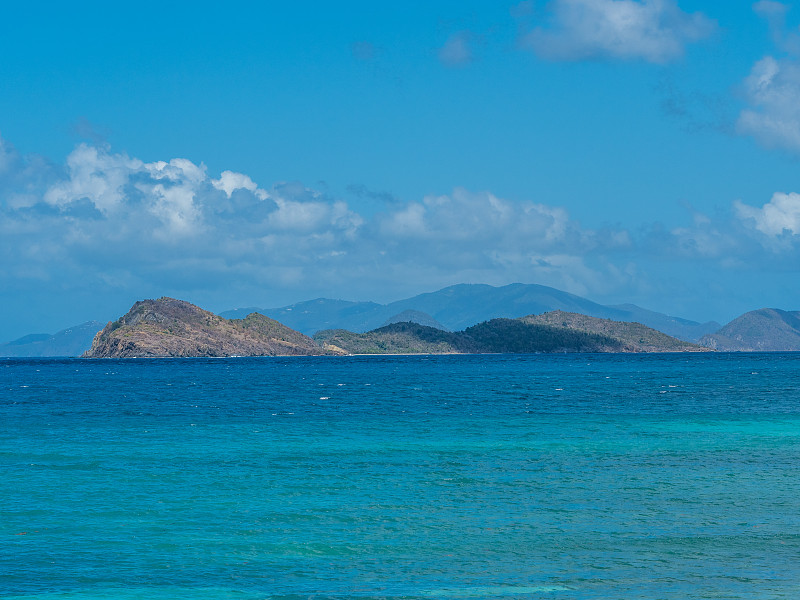 加勒比海和维尔京群岛的全景