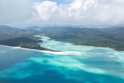Whitehaven海滩和Whitsundays，昆士兰，澳大利亚