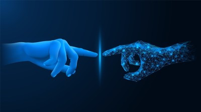 与虚拟现实接触。
