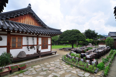 韩国全州韩屋村的韩国传统民居
