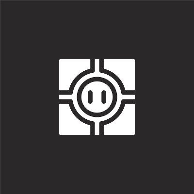 dohyo图标。填充dohyo图标的网站设计和移动，应用程序开发。Dohyo图标从充满武术收藏孤立的