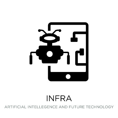 infra icon vector on white background, infra fashi