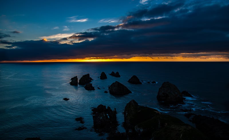 Gorgeous Sunrise at Nugget Point in New Zealand