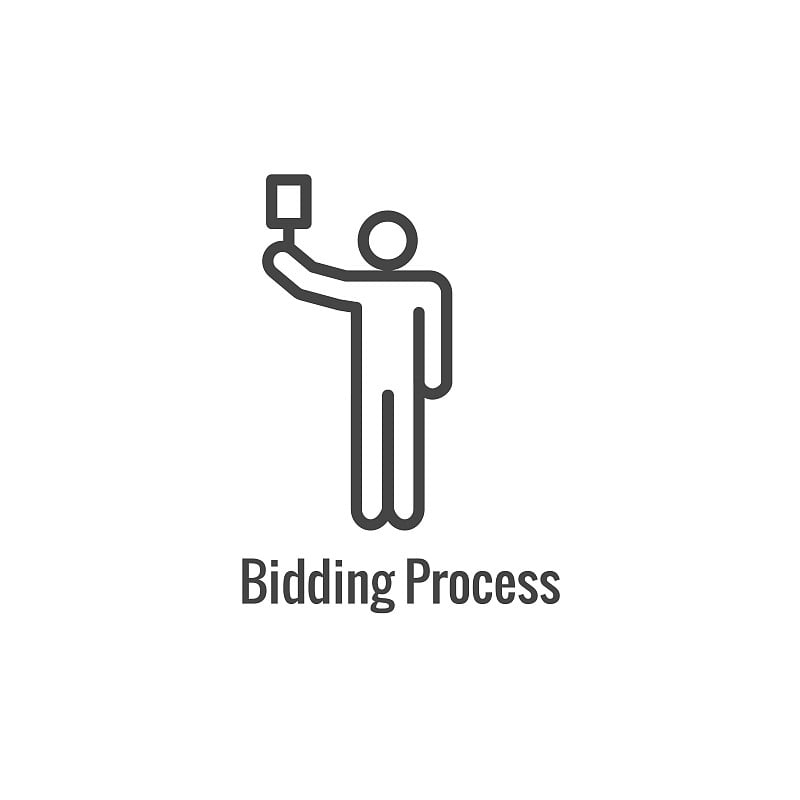 New Business Process Icon | Bidding procedure phas