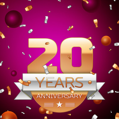 Realistic Twenty 20 Years Anniversary Celebration 