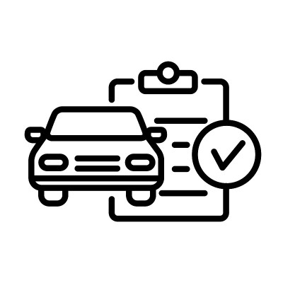 Car Service line flat vector icon