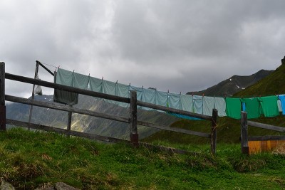 斯图拜山谷的高山小屋周围
