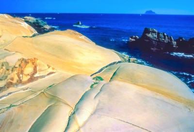 台湾北部海岸风光，野柳海岸线