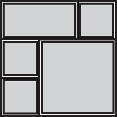 Vector frame for photos and pictures, photo collag