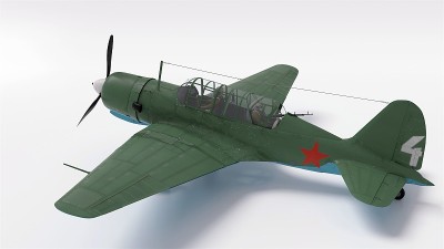 3 d演示。苏-2苏联轻型轰炸机